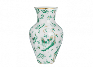 Ginori Oro Di Doccia Green Ming Vase - 12"